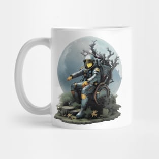 Astronaut Sitting In a Folding Chair Mug